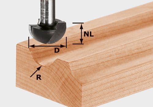 Flute cutter HW S8 R8