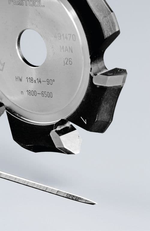 V veida rievfrēze HW 118x14-90°/Alu
